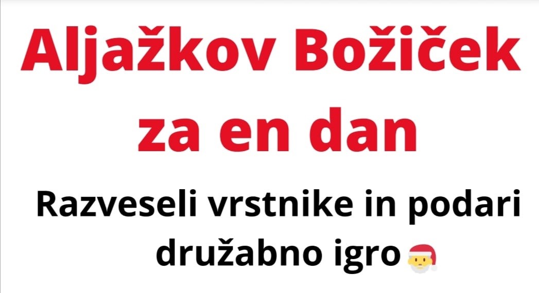 Aljažkov Božiček za en dan